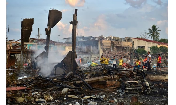 Thailand fireworks factory blast kills nine