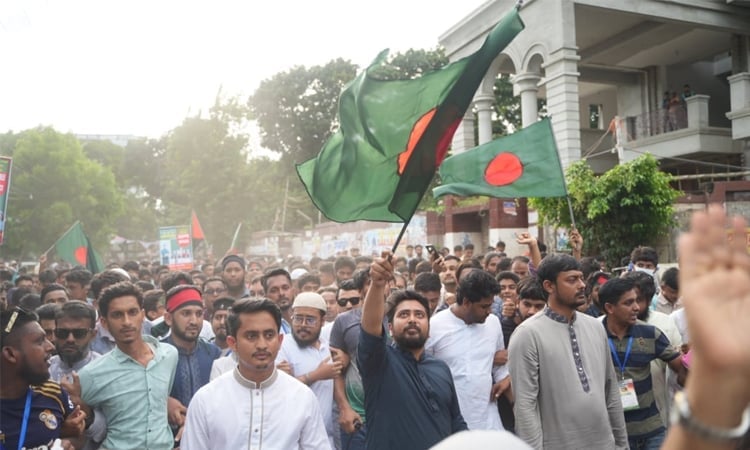Plot is on to remove July warriors from interim govt: Nahid Islam