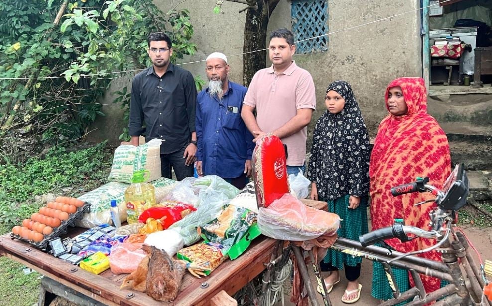 Tareque Rahman stands by family of baby born to mother killed in road accident