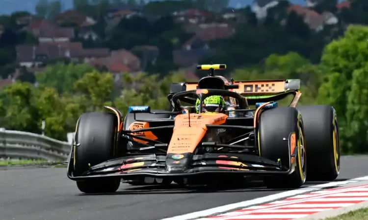 Norris on top as McLaren dominate opening Hungary practice