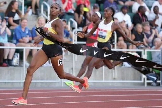 Jefferson-Wooden, Bednarek blaze to 100m titles at US trials