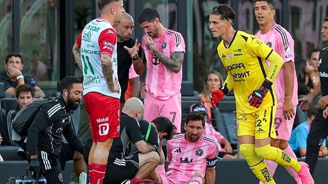 Messi exits with injury in 11th minute of Leagues Cup match
