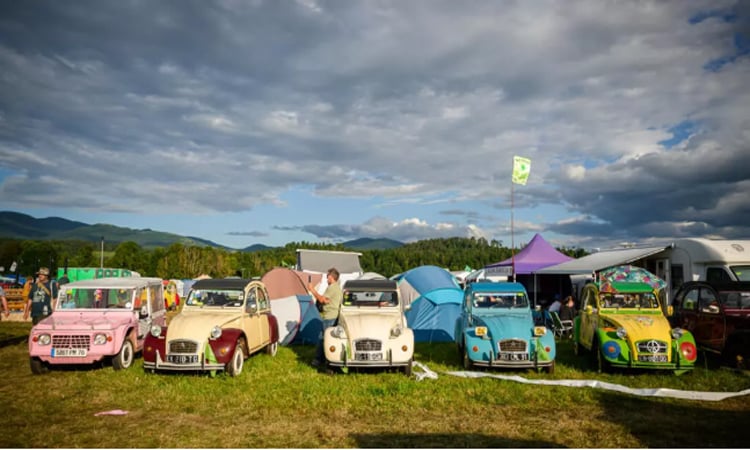 Citroen 2CV lovers gather in Slovenia to take the slow road