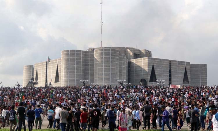 July uprising outburst of youth, masses against all sorts of oppression, tyranny: President