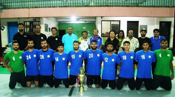 Blue Handball Team emerges champions