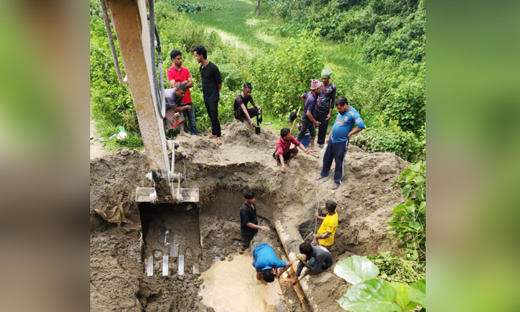Drives against illegal gas connections in Savar, Munshiganj