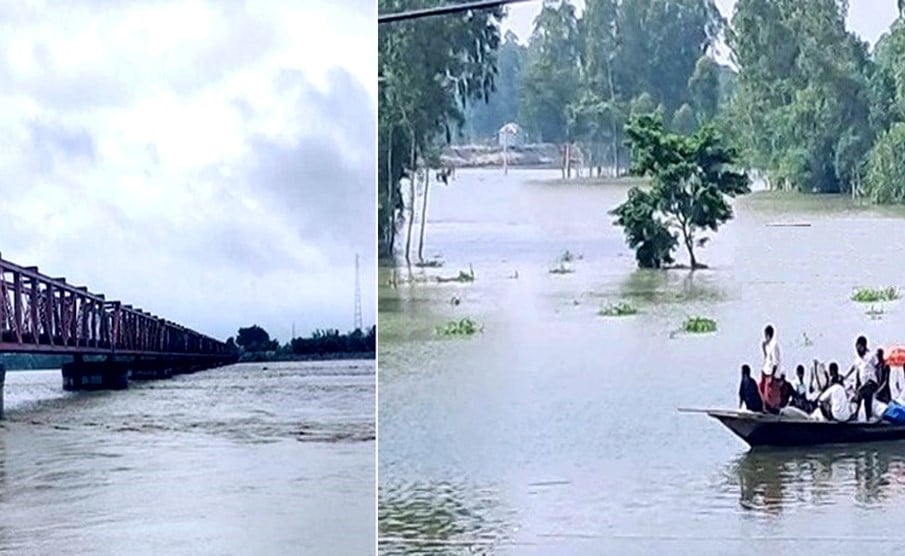 Teesta, Dudhkumar flowing above danger mark, rivers rising in B'putra basin