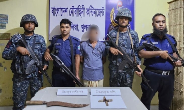 Joint forces arrest 2, weapons seized in Khulna