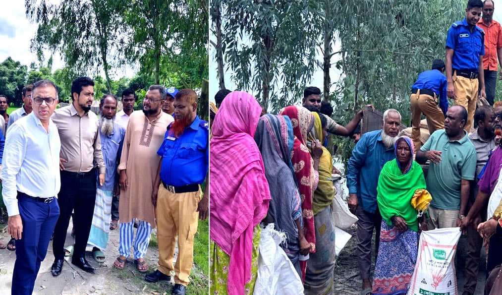 940 marooned families get relief in Rangpur's Gangachara 