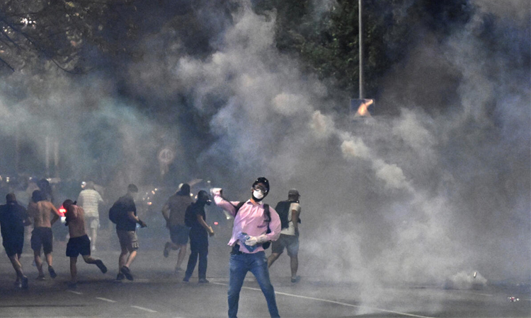 Clashes erupt in several Serbian cities in fifth night of unrest