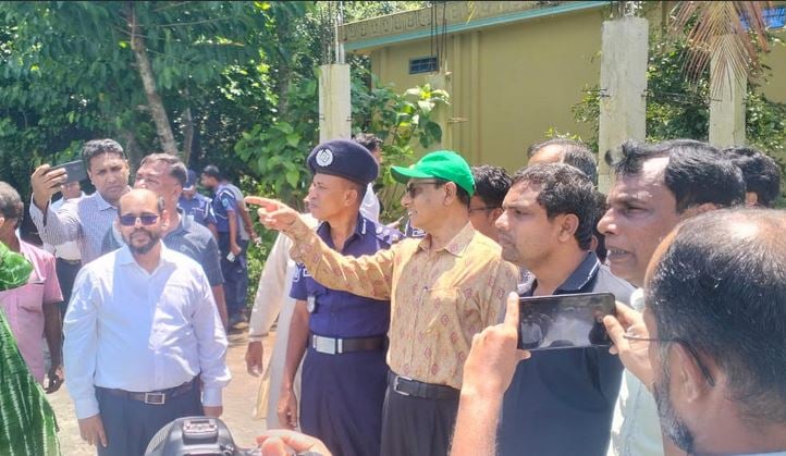 Adviser Bidhan visits flyover project in Sunamganj