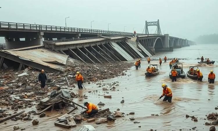 10 dead, 4 missing after bridge collapses in China