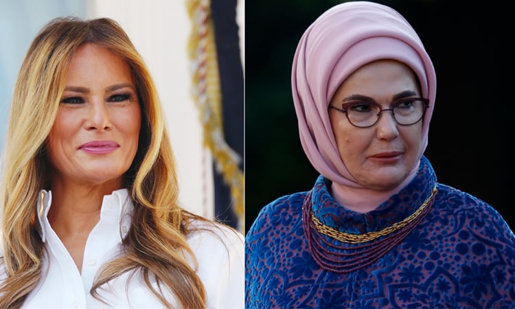 Erdogan's wife calls on Melania Trump to speak up for Gaza's children