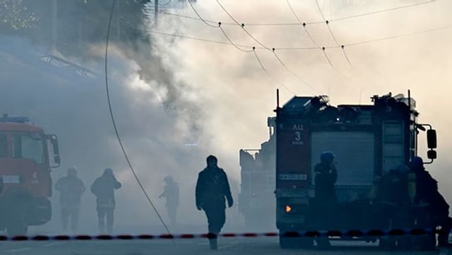 Powerful explosions heard in Kyiv: AFP journalists
