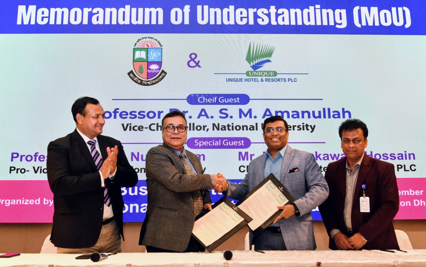 MoU signed between national university and unique hotels to enhance hospitality education