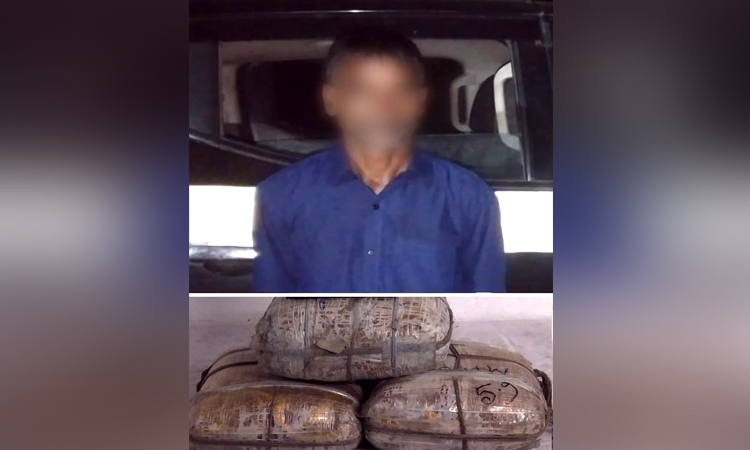 Man held with 17.6-kg ganja in Kurigram 