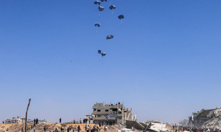 Aid airdrops over Gaza suspended: Jordanian official