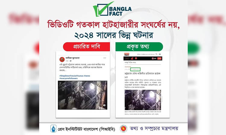 Old video on Chattogram incident in 2024 misrepresented as Hathazari clash: BanglaFact 