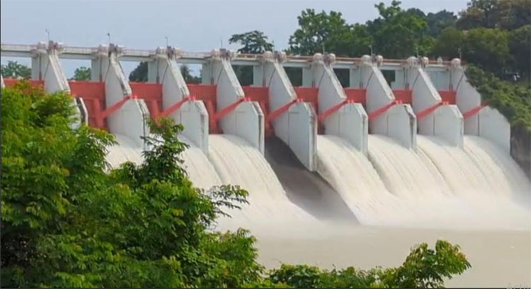 One feet water released through 16 sluice gates of Kaptai Lake 