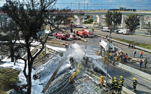 Three dead, dozens wounded in Mexico City gas truck blast