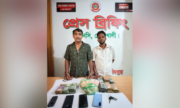 Two held with 11,000 pieces of yaba in Feni