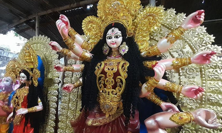Durga Puja festivities begin in Rajshahi