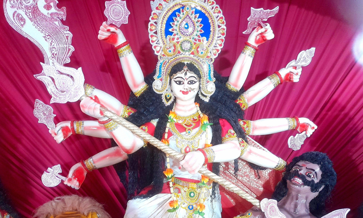 Durga Puja begins in Gaibandha with 'Abahan and Bodhon' | District