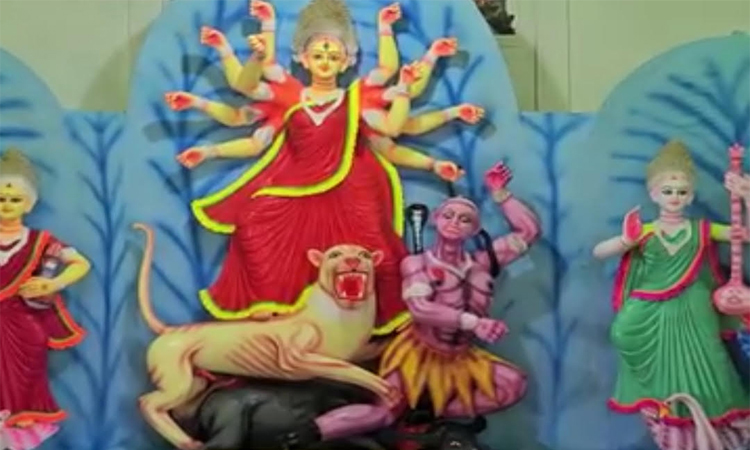 Maha Navami being celebrated with puja, anjali