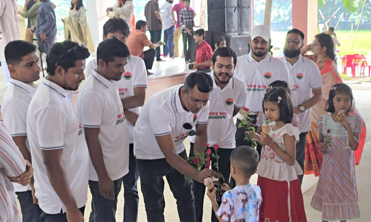 JCD leader Tariqul extends Bijoya Dashami greetings at DU | Others
