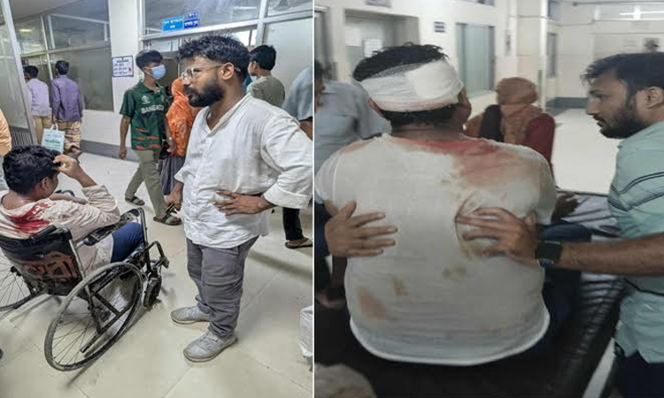 Journos in Ctg demand arrest of those involved in attacking 2 journalists within 24hrs