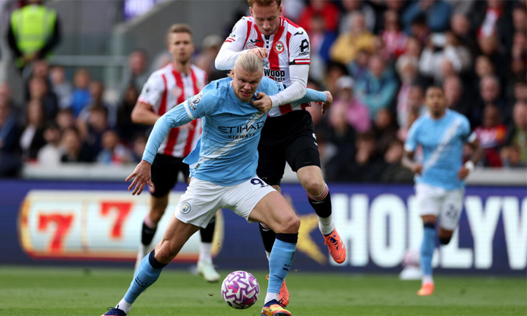 Haaland extends hot streak as Man City sink Brentford