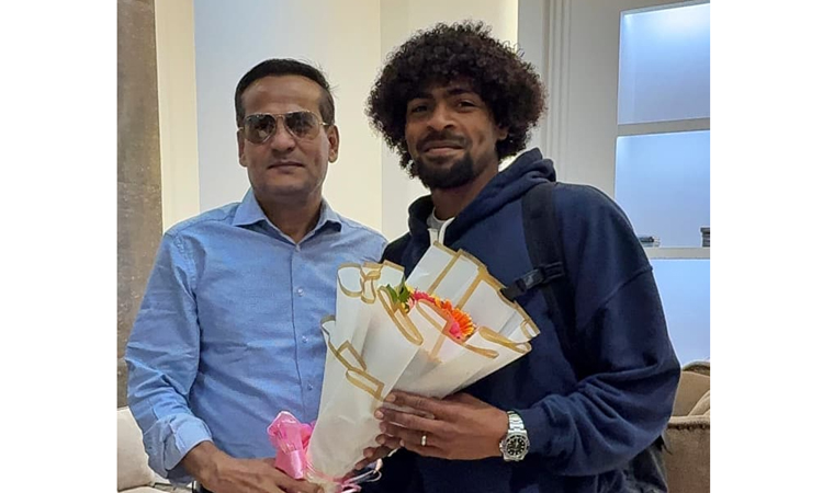 Hamza arrives in capital to play against Hong Kong  | Sports