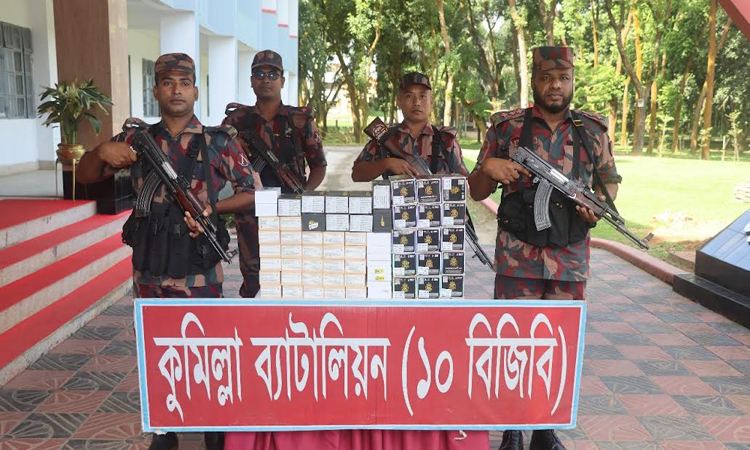 Indian mobile phones seized in Cumilla