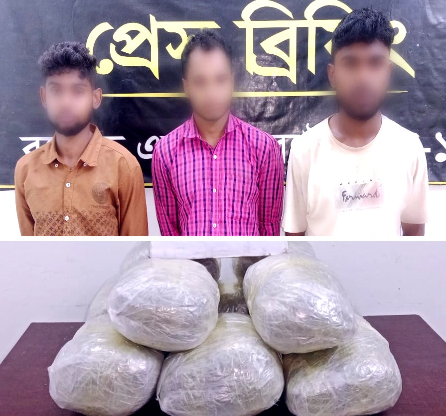 Three held with 20-kg ganja in Lalmonirhat