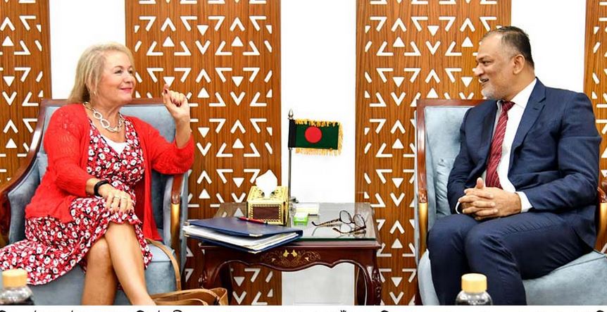 UK Trade Envoy to Bangladesh Baroness Winterton meets Commerce Adviser