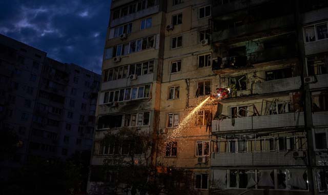 'Massive attack' cuts power in Ukrainian capital