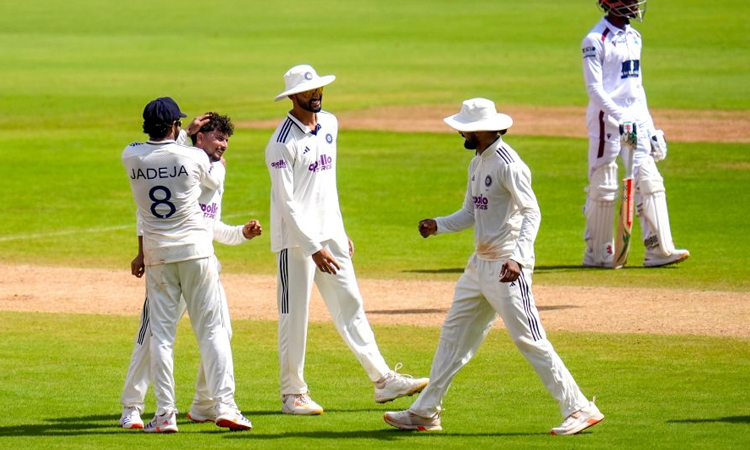 Gill hits unbeaten ton as India declare on 518-5 in West Indies Test