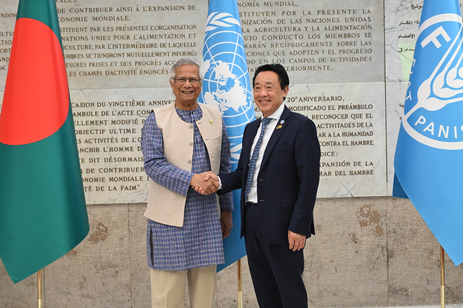 Chief Adviser gets warm reception at FAO headquarters