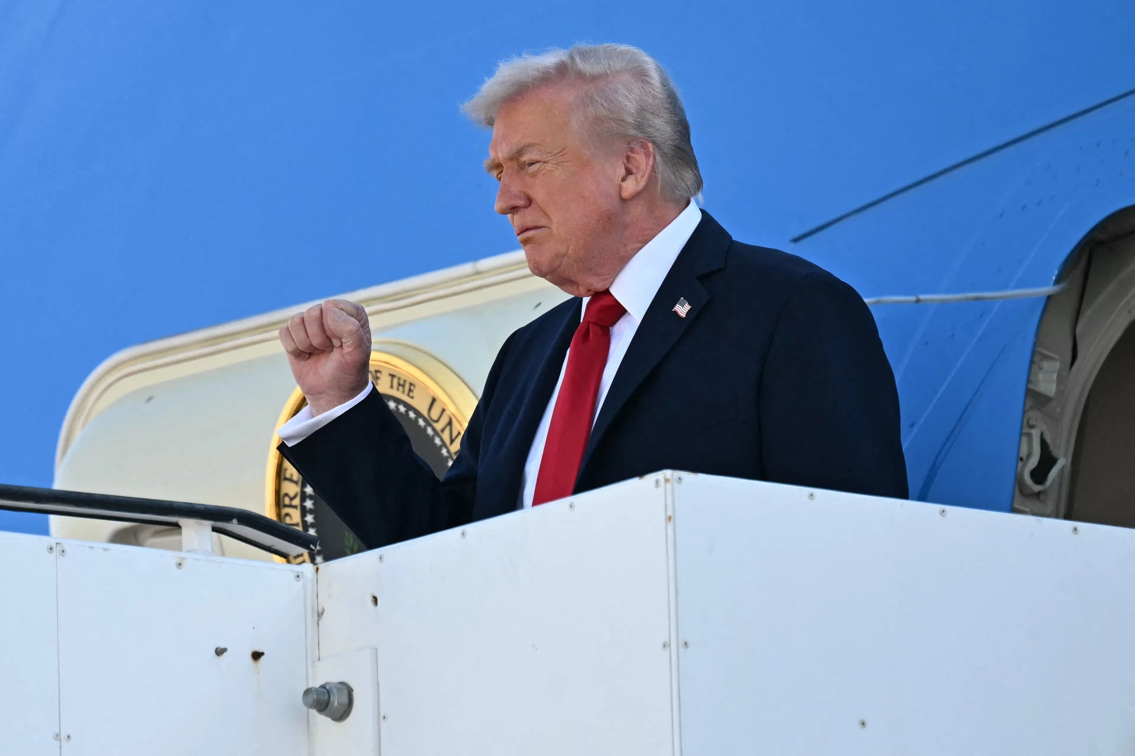 Trump lands in Sharm El-Sheikh for Gaza summit: AFP