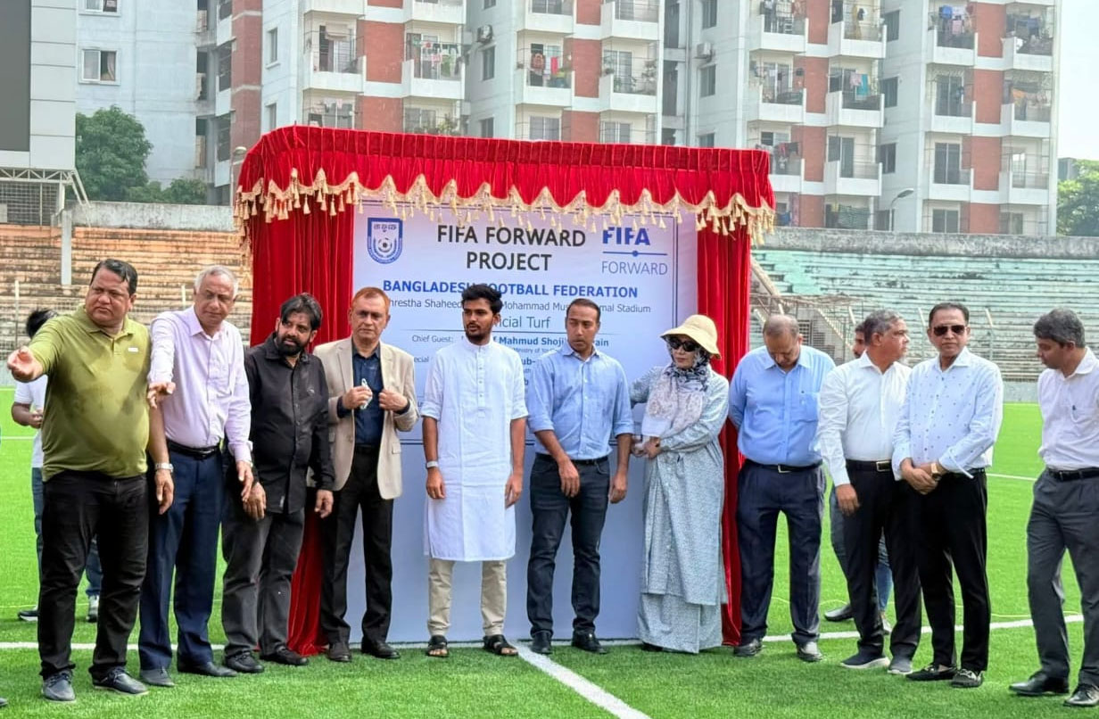 Two artificial turfs inaugurated 