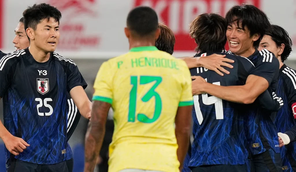 Japan roar back in Tokyo to beat Brazil for first time