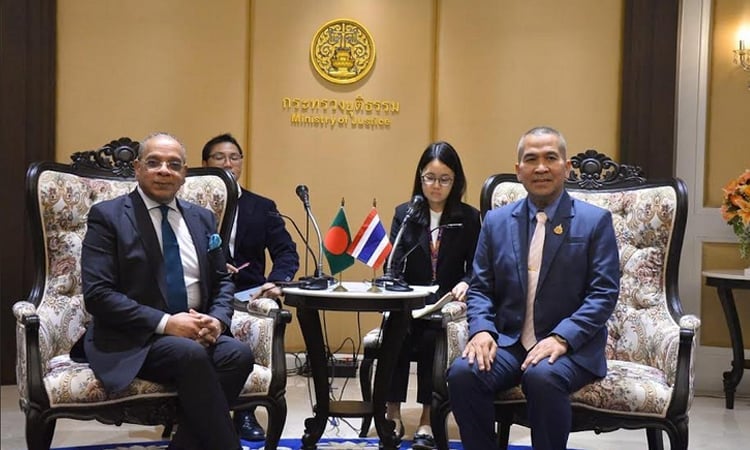 Chief Justice meets Thai Justice Minister in Bangkok to strengthen judicial cooperation