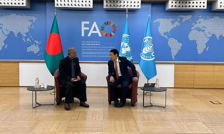 Agricultural adviser meets FAO Director-General in Rome