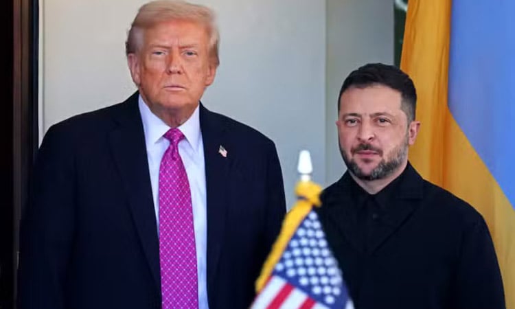Trump tells Zelensky to 'make a deal' as Tomahawk plea misfires