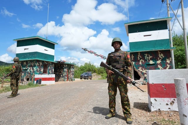 Myanmar junta recaptures town on China trade route