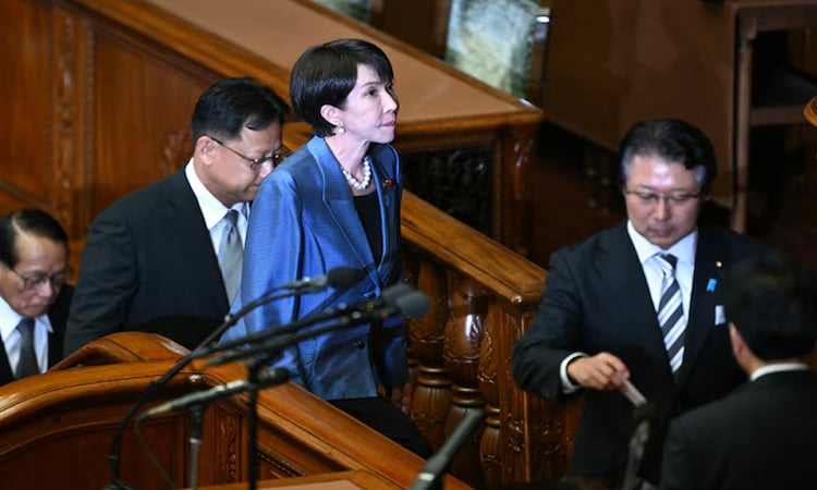 Japan lower house appoints Takaichi as first woman PM