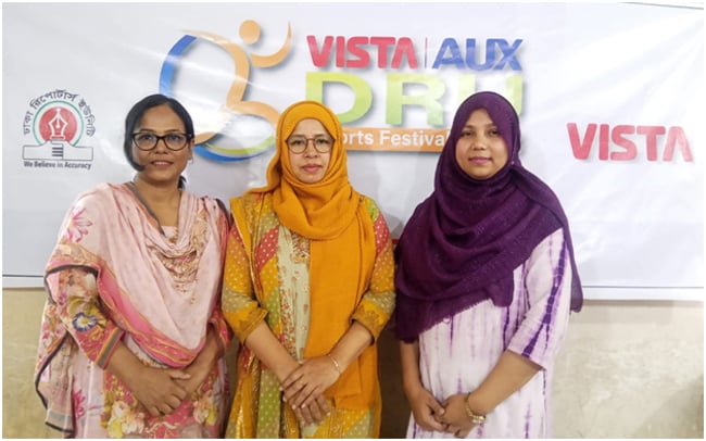 Sheuly champion in women's carom at Vista-DRU Sports Festival