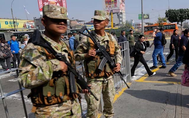 Peru deploys soldiers to crack down on organized crime