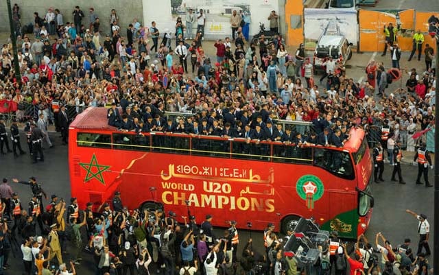 Morocco's Under-20 World Cup winners welcomed home by large crowds