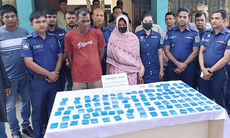 Couple arrested with 22,000 yaba pills in Jamalpur